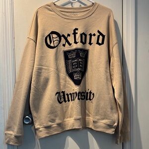 Oxford Beige Crewneck Sweatshirt